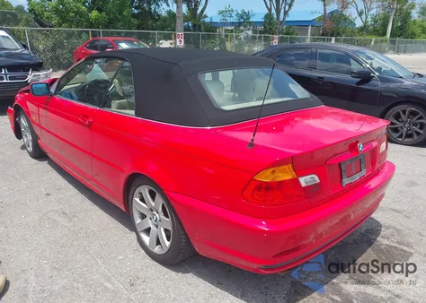 2001 BMW 325Ci from USA, damaged, VIN WBABS33421JY41491